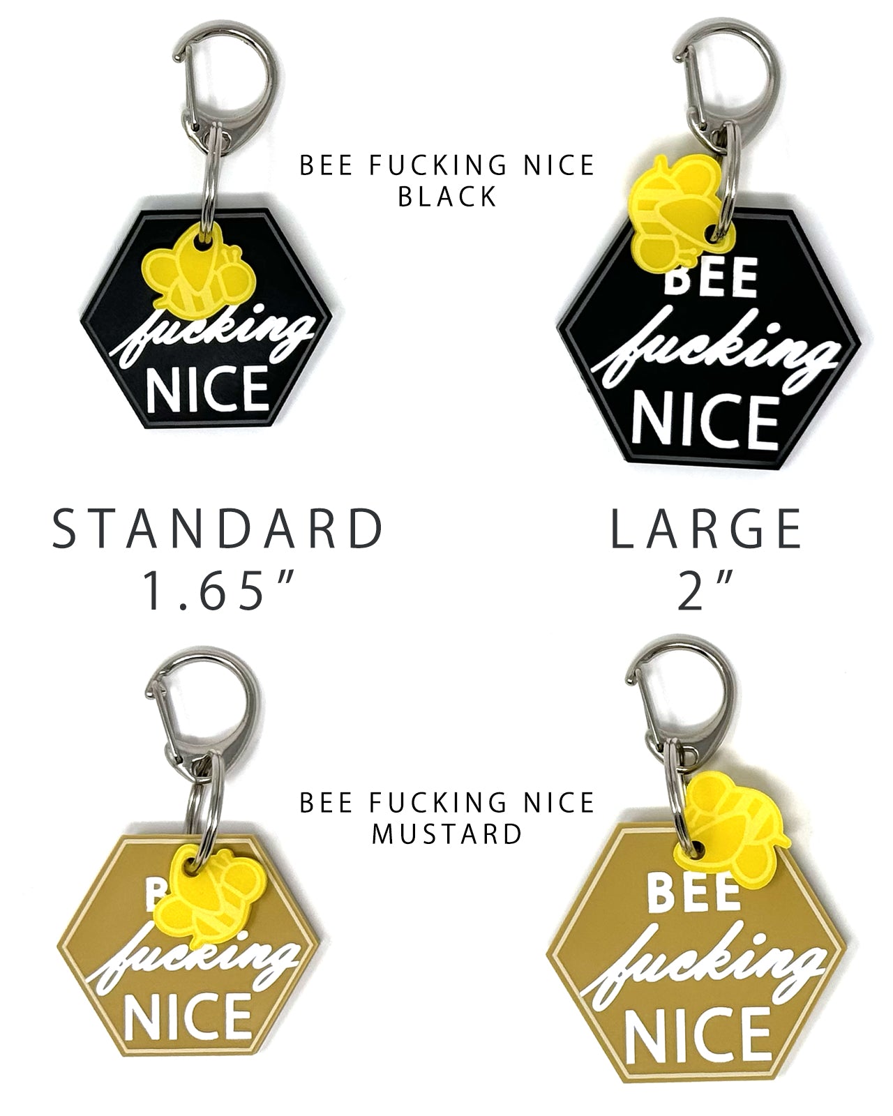 Acrylic Funny Pet Tag w/Flair