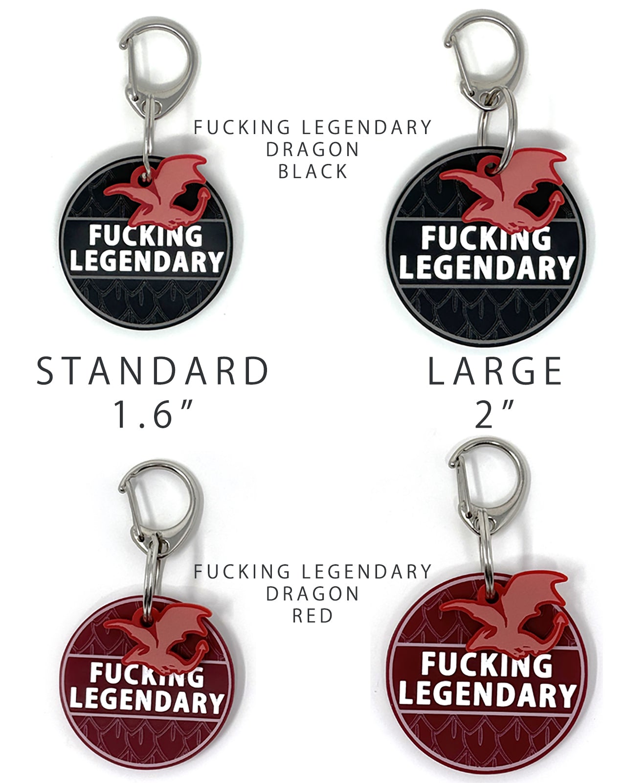 Acrylic Funny Pet Tag w/Flair