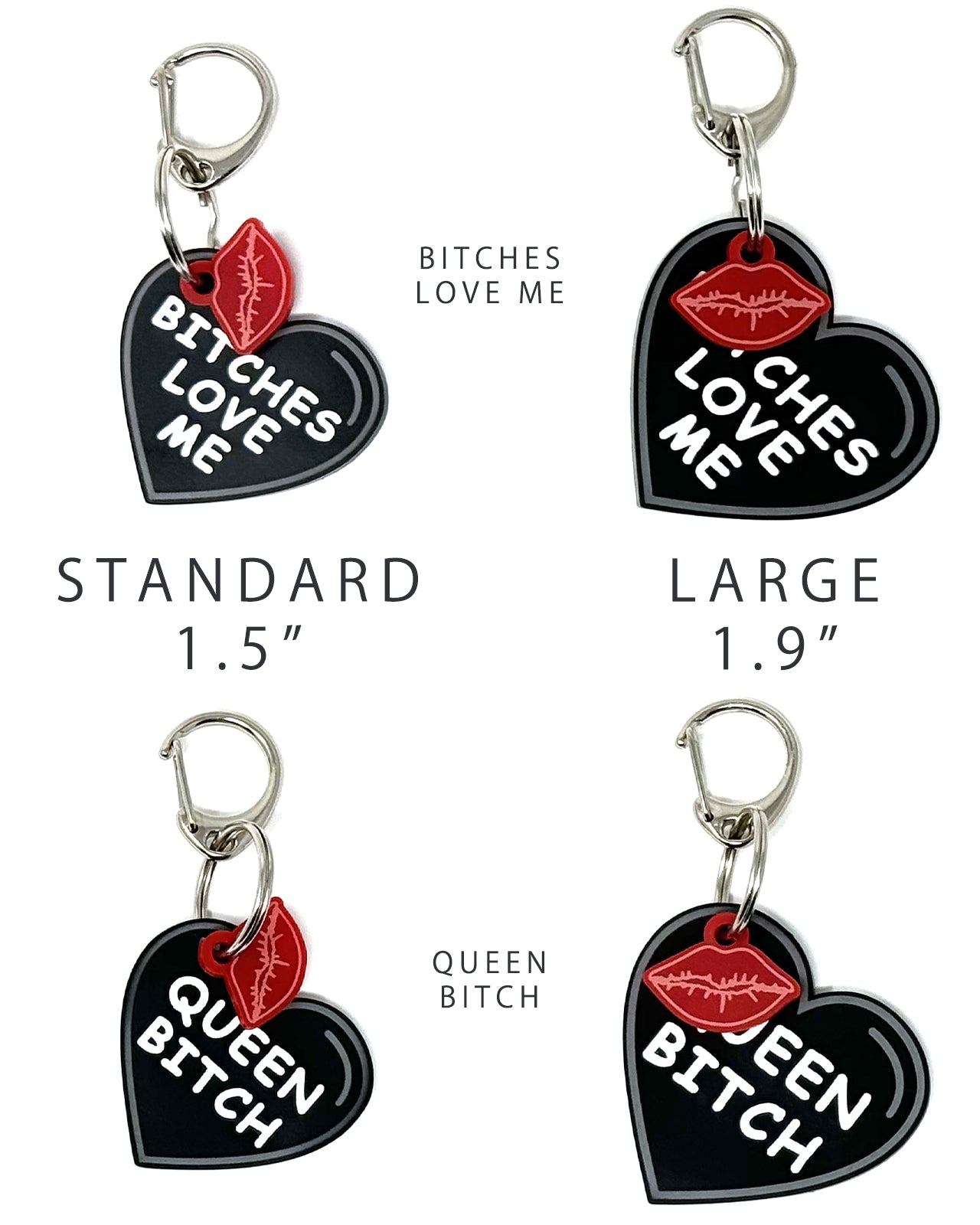 Acrylic Funny Pet Tag w/Flair