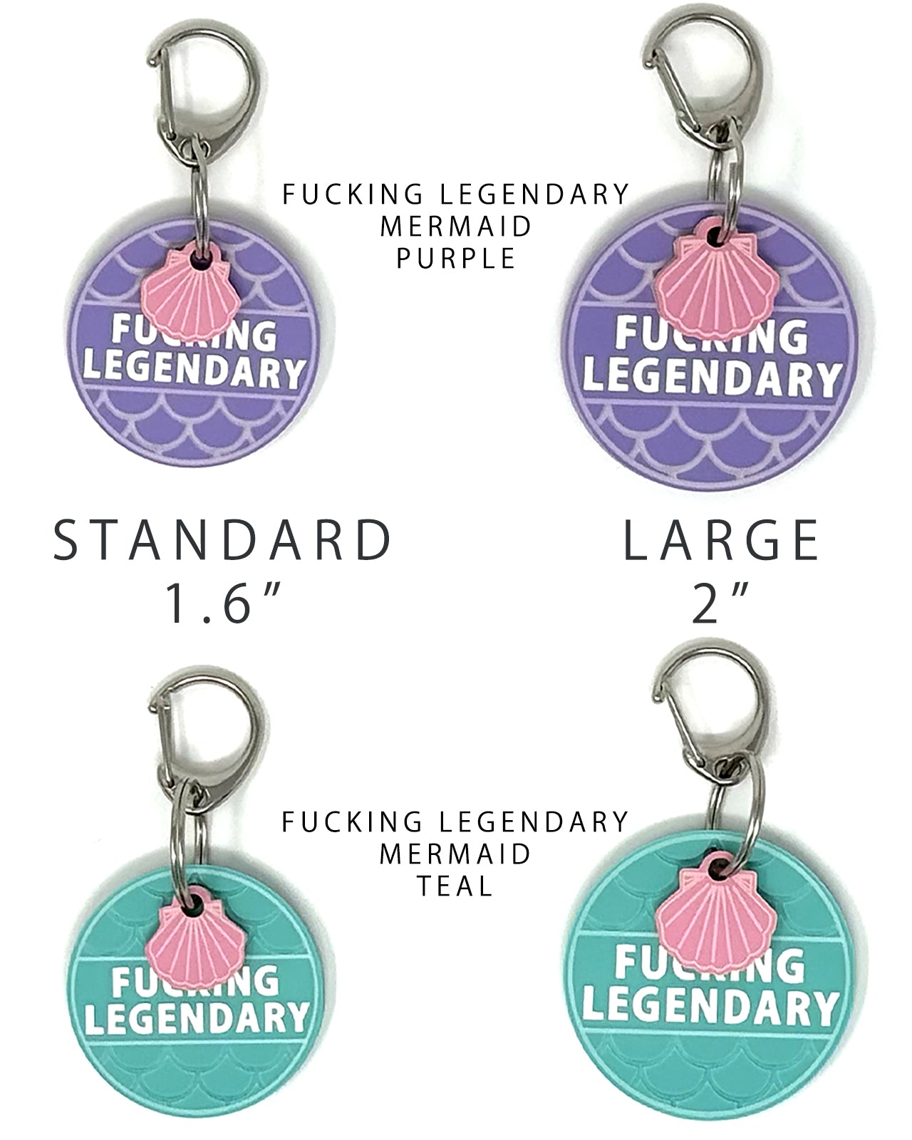 Acrylic Funny Pet Tag w/Flair