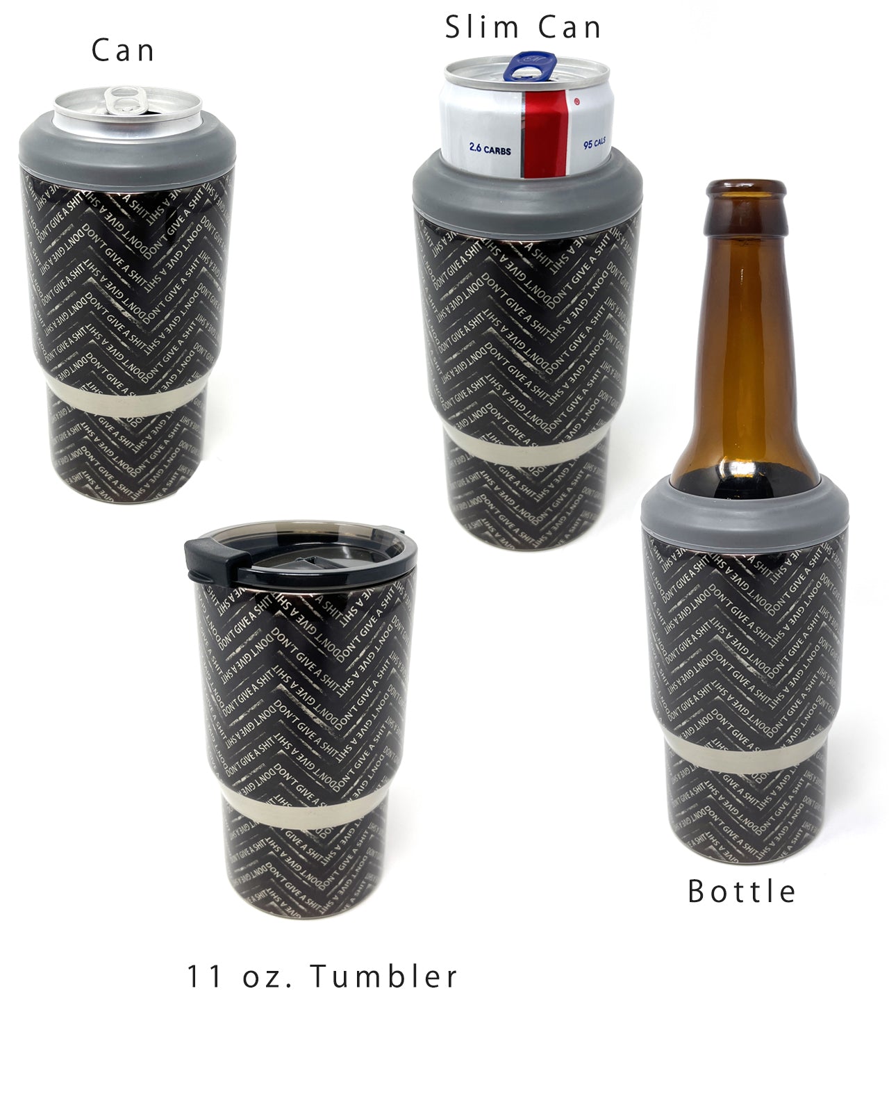 Drinkware: All-In-One Metal Coolie/Tumbler