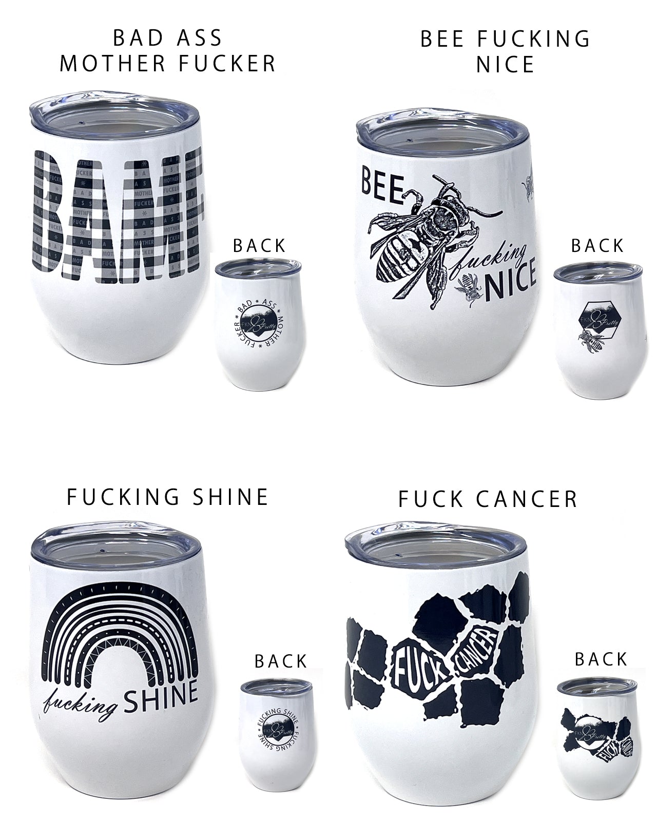 Drinkware: Coffee/Wine Tumbler (Metal 12oz)