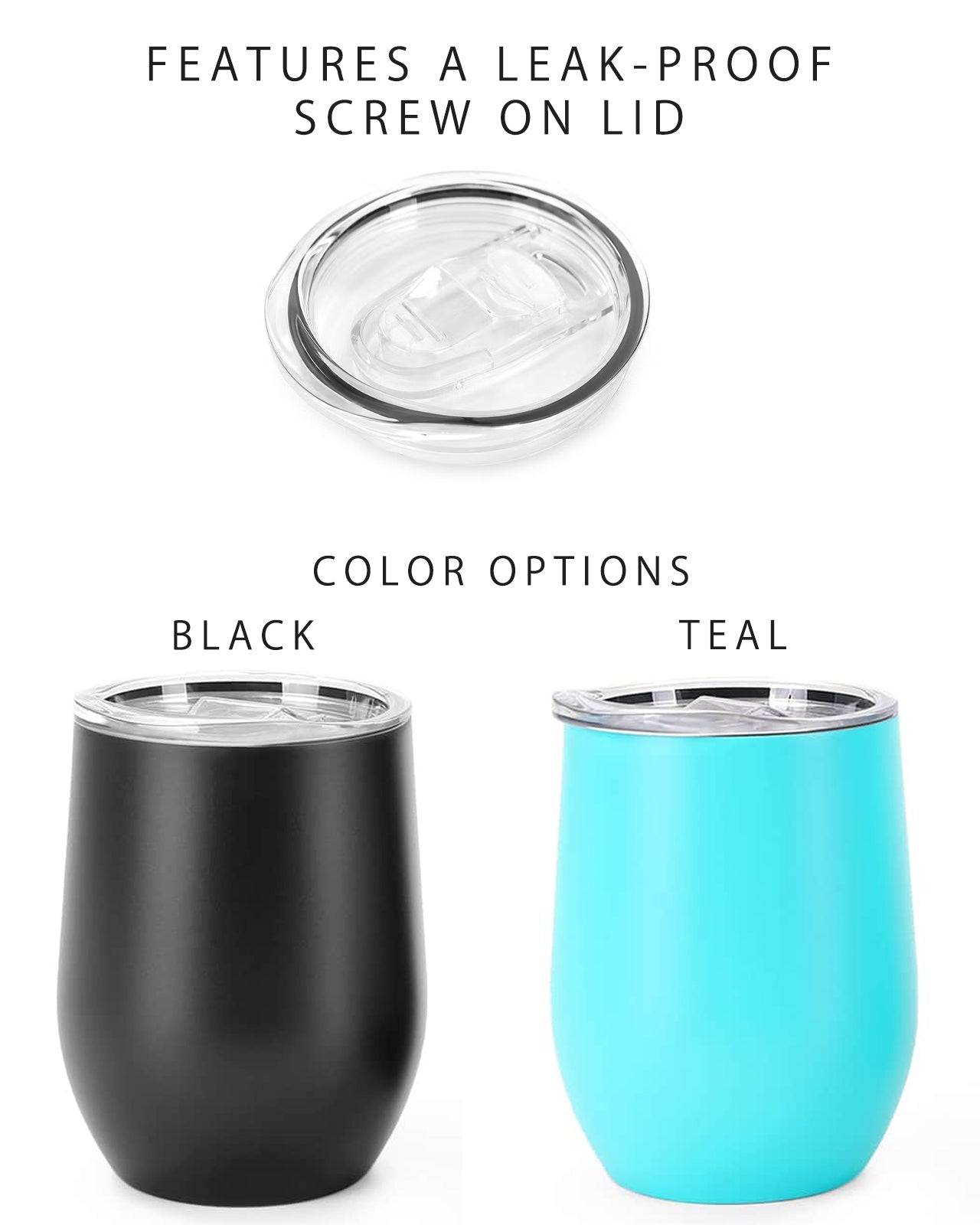 Coffee/Wine Tumbler w/ UV Sticker (Metal 12oz)