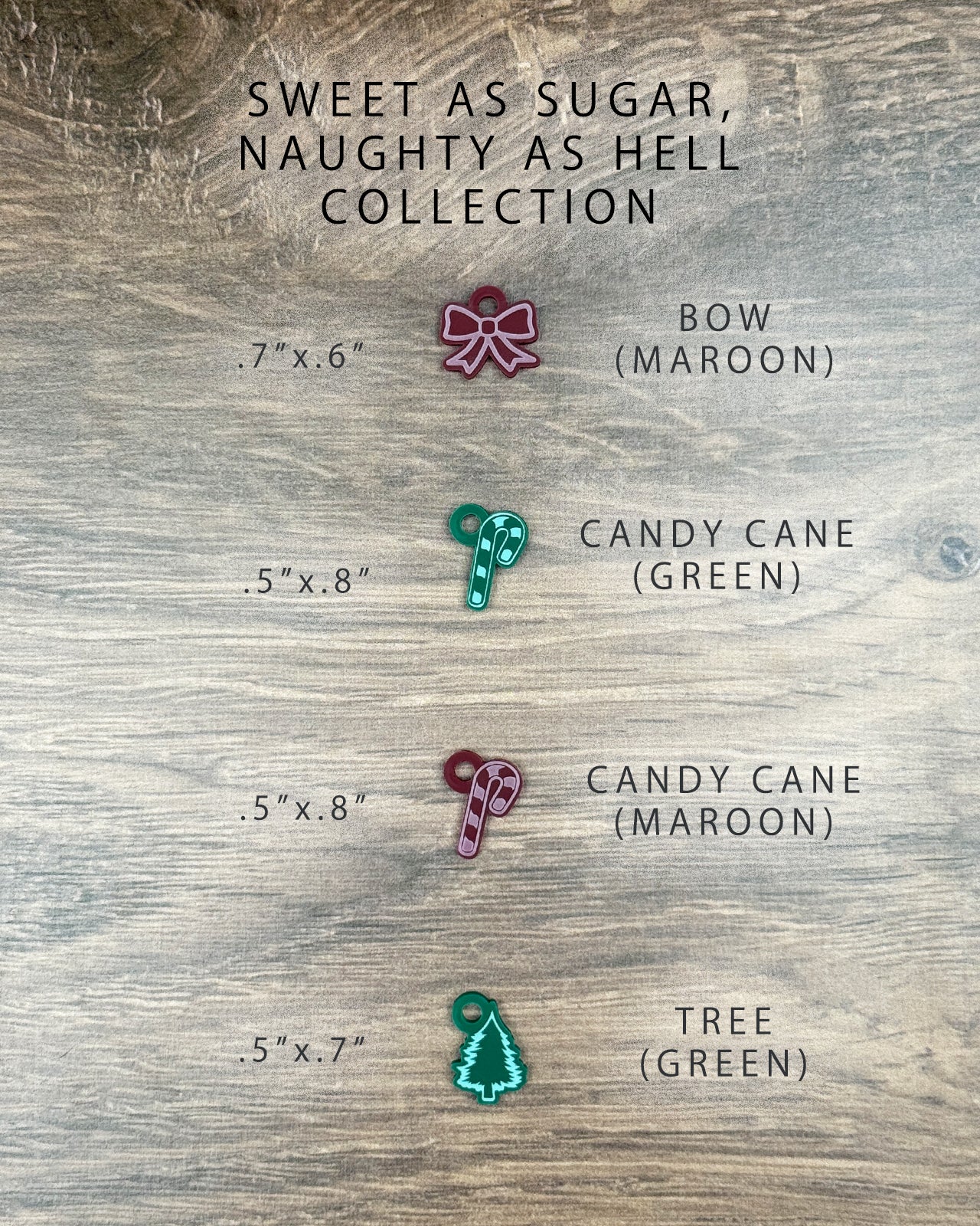 Acrylic Funny Pet Tag w/Flair: Sweet as Sugar, Naughty as Hell