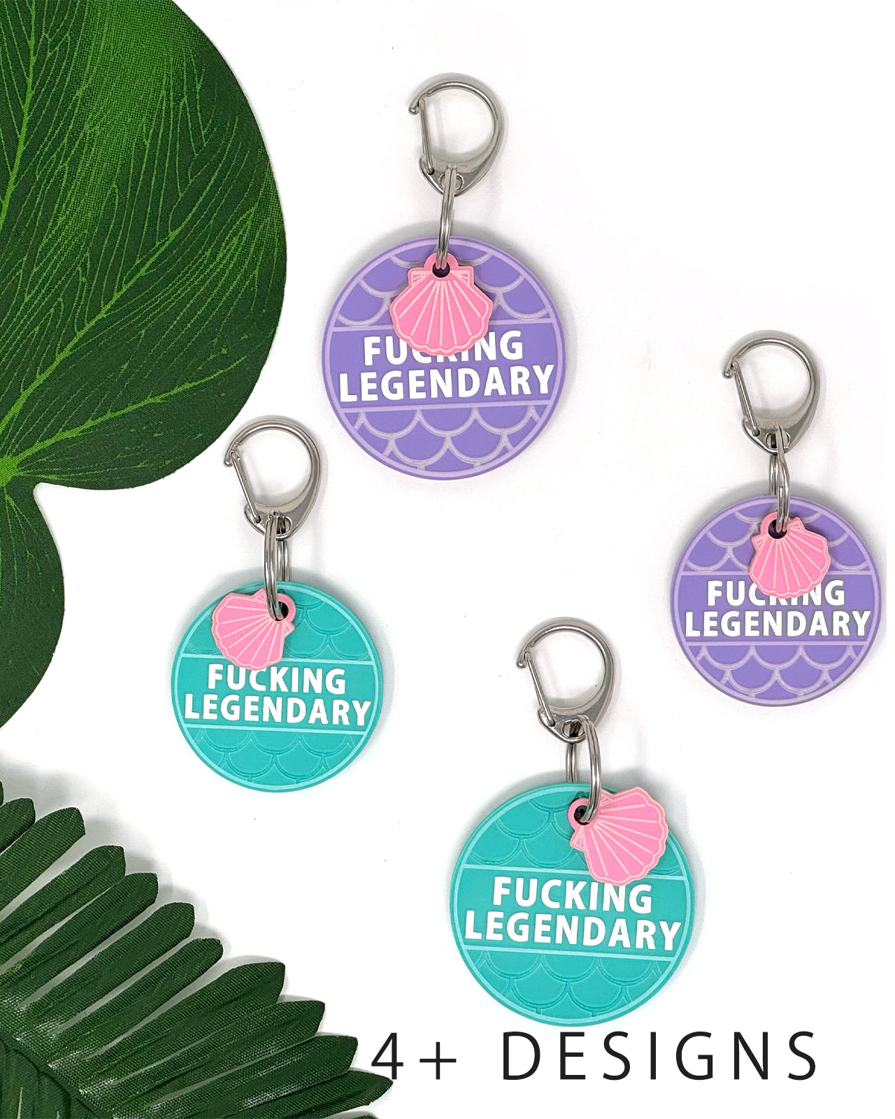 Acrylic Funny Pet Tag w/Flair