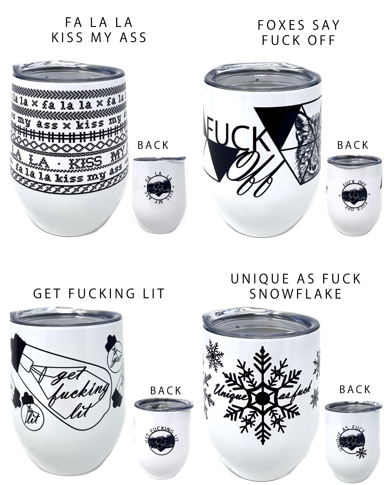 Drinkware: Coffee/Wine Tumbler (Metal 12oz)